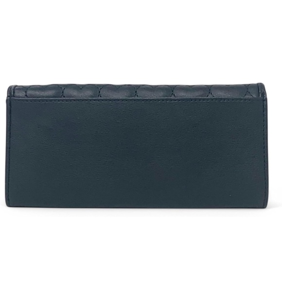 Juicy Couture Women’s Single Gusset Flap Clutc - Black Quilted Women's Wallet - Picture 3 of 12